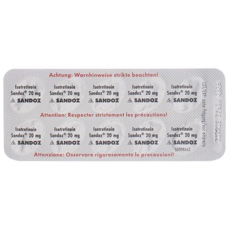 Isotretinoin Sandoz Solucaps 20 mg 100 pcs - PrimeCare Global