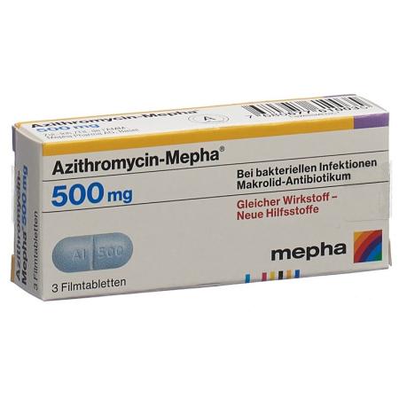 AZITHROMYCIN Mepha film tablets 500 mg - PrimeCare Global