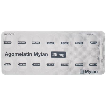 Agomelatine Mylan film tablets 25 mg 98 pcs - PrimeCare Global