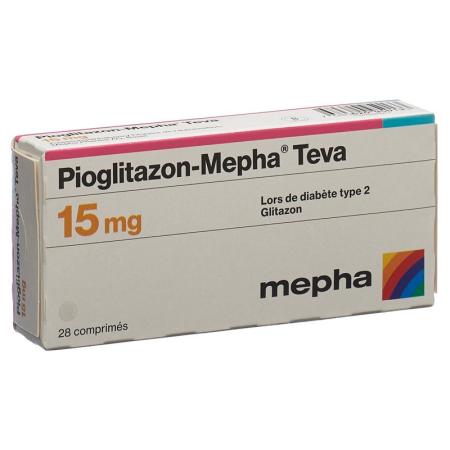 PIOGLITAZONE Mepha Teva Tabl 15 mg - PrimeCare Global