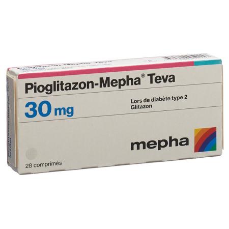 PIOGLITAZONE Mepha Teva Tabl 30 mg - PrimeCare Global