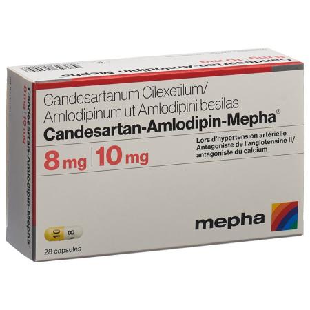 Candesartan-Amlodipin-Mepha Kaps 8mg/10mg 98 pcs - PrimeCare Global
