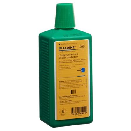 Betadine solution standardized L&ouml;s Fl 500 ml - PrimeCare Global