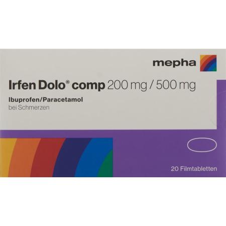 Irfen Dolo comp Filmtabl 200 mg/500 mg 20 pcs - PrimeCare Global