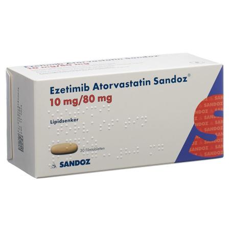 EZETIMIB Atorvast Sandoz Filmtabl 10/80mg - PrimeCare Global