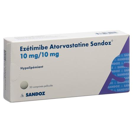 EZETIMIB Atorvastatin Sandoz film tablets 10/10 mg - PrimeCare Global
