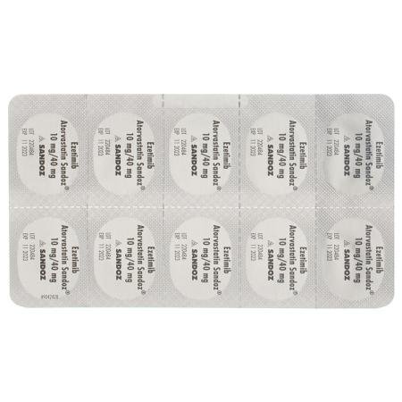 EZETIMIB Atorvastatin Sandoz film tablets 10/40 mg - PrimeCare Global