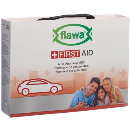 FLAWA Auto-Apotheke Midi Bag rot - PrimeCare Global