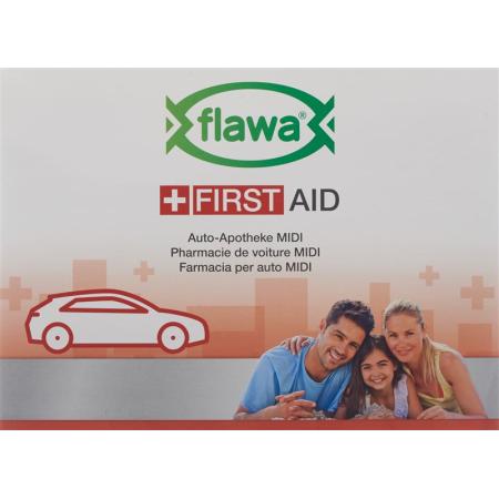 FLAWA Auto-Apotheke Midi Bag rot - PrimeCare Global