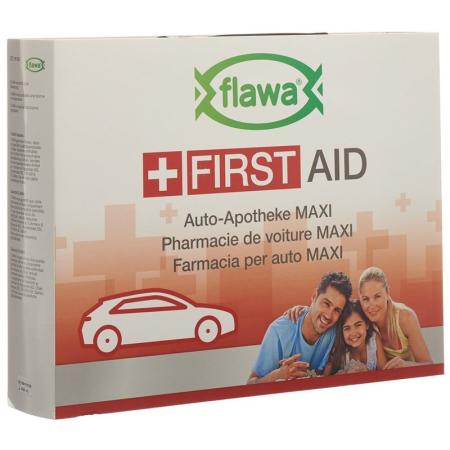 FLAWA Auto-Apotheke Maxi Bag rot - PrimeCare Global