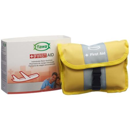 Flawa Individual travel pharmacy yellow/grey - PrimeCare Global