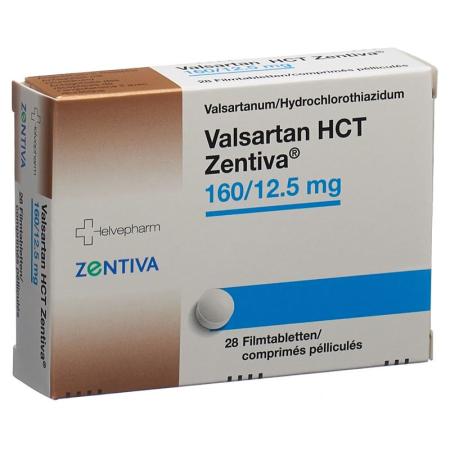Valsartan HCT Zentiva Filmtabl 160/12.5 mg 28 pcs - PrimeCare Global