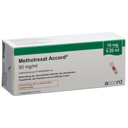 Methotrexate Accord Inj L&ouml;s 10 mg/0.2ml pre-filled injector 0.2 ml - PrimeCare Global