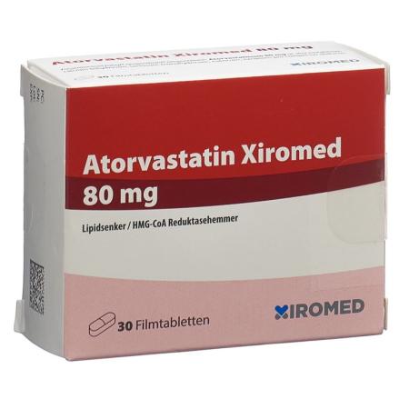 Atorvastatin Xiromed Filmtabl 80 mg 100 pcs - PrimeCare Global