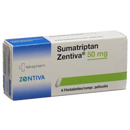 Sumatriptan Zentiva Filmtabl 50 mg 6 pcs - PrimeCare Global