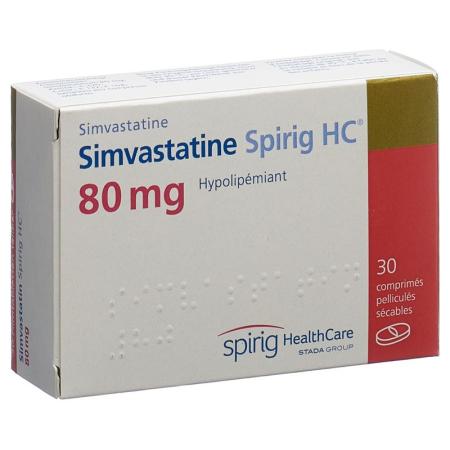 Simvastatin Spirig HC Filmtabl 80 mg 100 pcs - PrimeCare Global