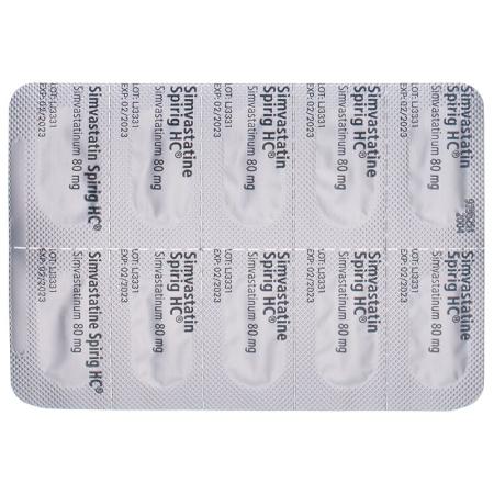 Simvastatin Spirig HC Filmtabl 80 mg 100 pcs - PrimeCare Global