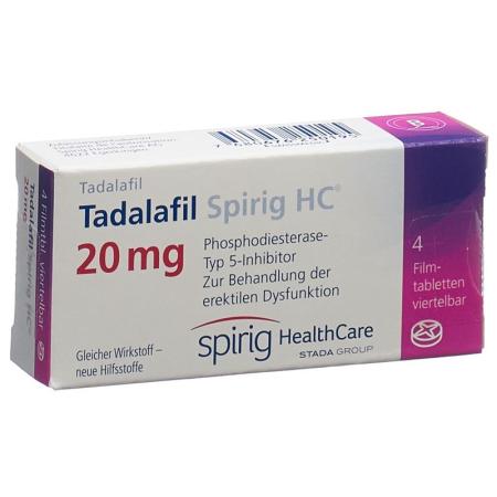 Tadalafil Spirig HC Filmtabl 20 mg 24 pcs - PrimeCare Global