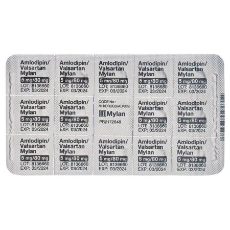 AMLODIPIN VALSARTAN Mylan Filmtabl 5/80mg - PrimeCare Global