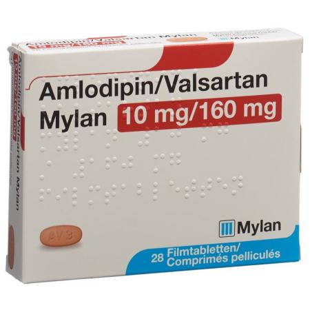 Amlodipine Valsartan Mylan Filmtabl 10mg/160mg 98 pcs - PrimeCare Global