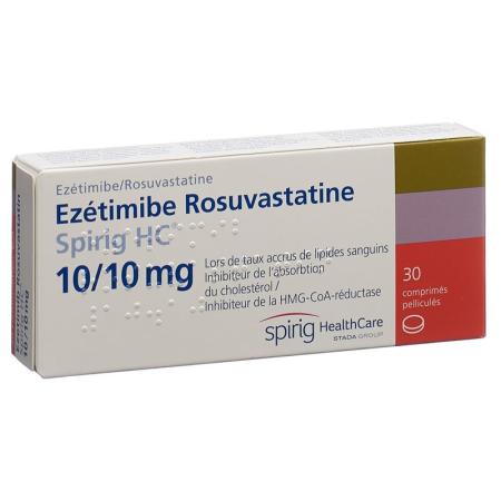 Ezetimibe Rosuvastatin Spirig HC Filmtabl 10/10 mg 30 pcs - PrimeCare Global