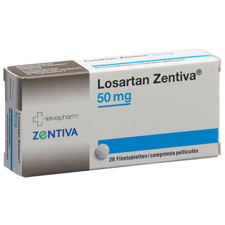 Losartan Zentiva film tablets 50 mg 98 pcs - PrimeCare Global