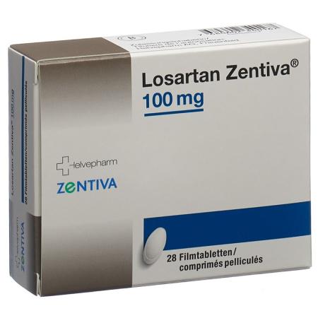 Losartan Zentiva Filmtabl 100 mg 28 pcs - PrimeCare Global