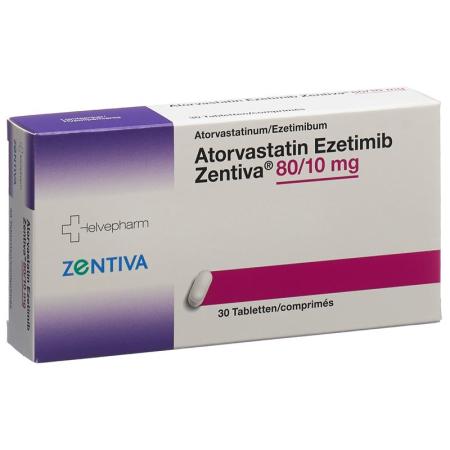 ATORVASTATIN Ezetimib Zentiva Tabl 80/10mg - PrimeCare Global