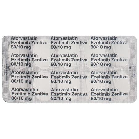 ATORVASTATIN Ezetimib Zentiva Tabl 80/10mg - PrimeCare Global