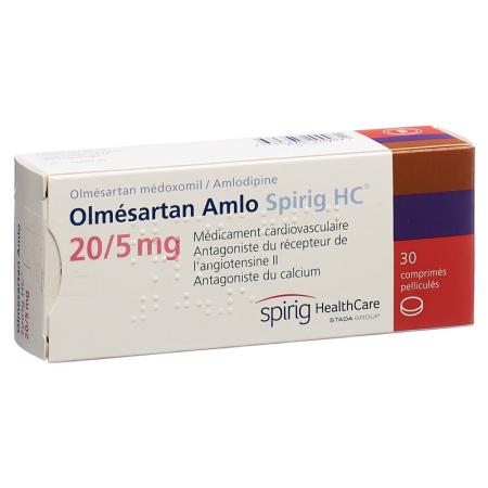 OLMESARTAN AMLO Spirig HC Filmtabl 20/5mg - PrimeCare Global