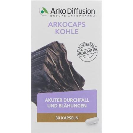 Arkocaps Biochar Caps 225 mg Bottle 30 pcs - PrimeCare Global