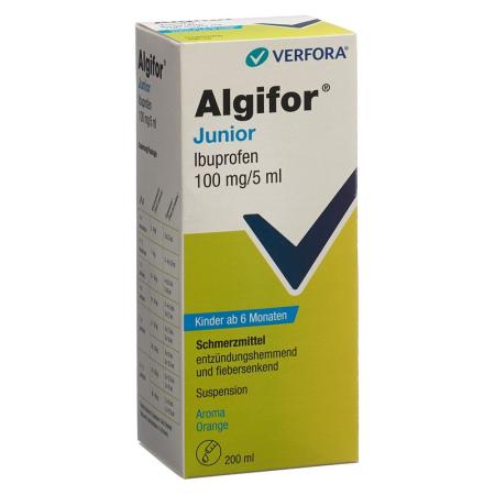 ALGIFOR Junior 100 mg/5ml mit Dosierspr - PrimeCare Global