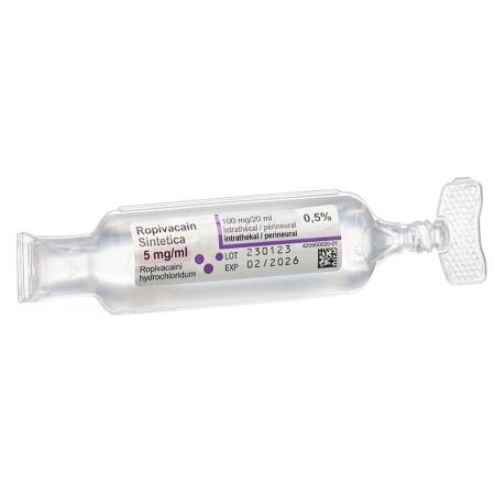 ROPIVACAIN Sintetica 5 mg/ml 20ml Amp - PrimeCare Global