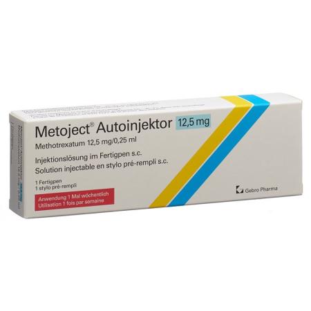 Metoject Inj L&ouml;s 12.5 mg/0.25ml auto-injector without alcohol wipes - PrimeCare Global