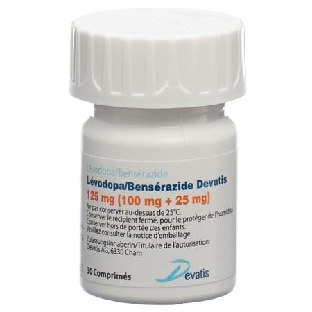 Levodopa/Benserazide Devatis Tabl 125 mg bottle 100 pieces - PrimeCare Global