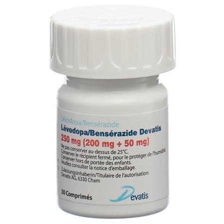 Levodopa/Benserazide Devatis Tabl 250 mg bottle 30 pieces - PrimeCare Global