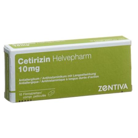 Cetirizin Helvepharm Filmtabl 10 mg 10 pcs - PrimeCare Global
