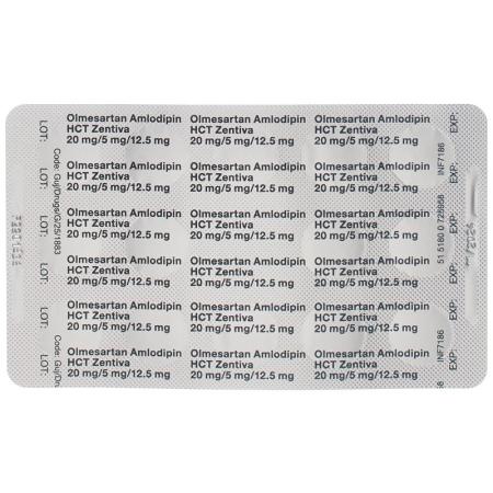 OLMESARTAN AMLODIPIN HCT Zentiva 20/5/12.5 - PrimeCare Global