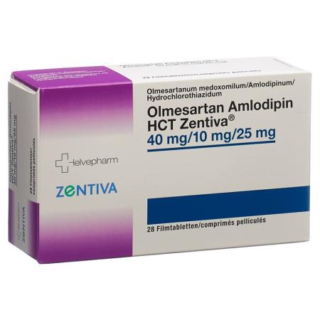 Olmesartan Amlodipine HCT Zentiva Filmtabl 40/10/25 mg 98 pcs - PrimeCare Global