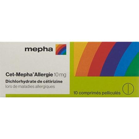 Cet-Mepha Allergy Filmtablet 10 mg 50 pcs - PrimeCare Global