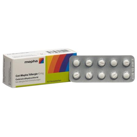 Cet-Mepha Allergy Filmtablet 10 mg 50 pcs - PrimeCare Global