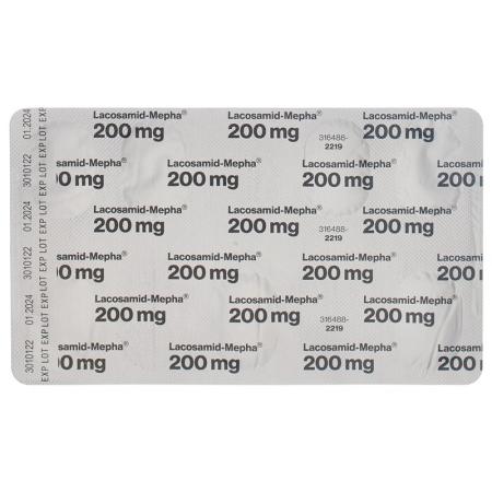 Lacosamid-Mepha Lactab 200 mg 56 pcs - PrimeCare Global