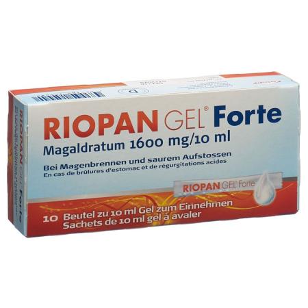Riopan Gel Forte 1600 mg 20 bags 10 ml - PrimeCare Global