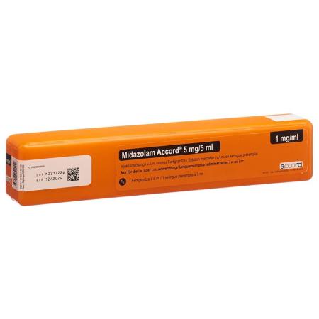MIDAZOLAM Accord Inj Lös 5 mg/5ml Fertspr - PrimeCare Global
