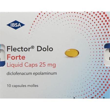 Flector Dolo Forte liquiduid capsules 25 mg 10 pcs - PrimeCare Global