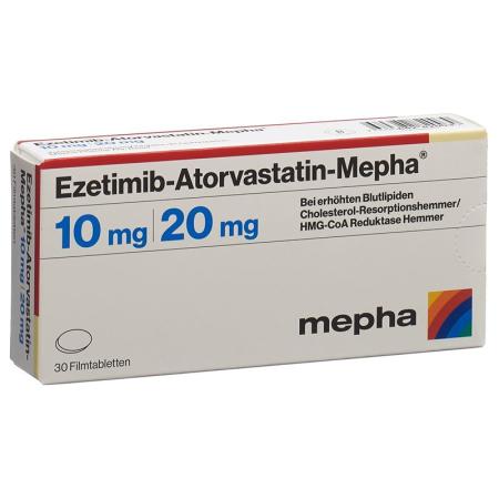 EZETIMIB Atorvast Mepha Filmtabl 10mg/20mg - PrimeCare Global