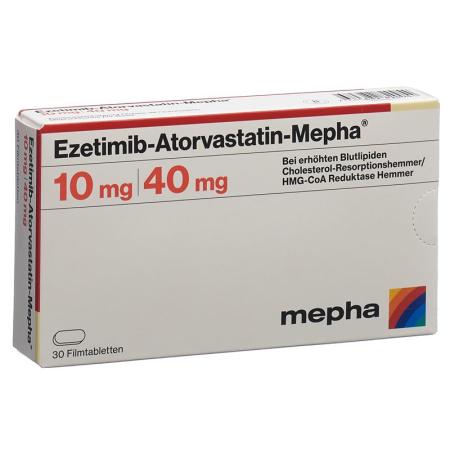 EZETIMIB Atorvast Mepha Filmtabl 10mg/40mg - PrimeCare Global