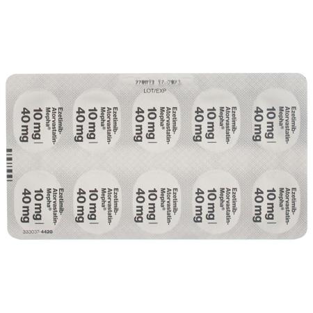 EZETIMIB Atorvast Mepha Filmtabl 10mg/40mg - PrimeCare Global
