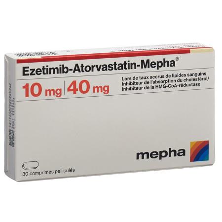 EZETIMIB Atorvast Mepha Filmtabl 10mg/40mg - PrimeCare Global