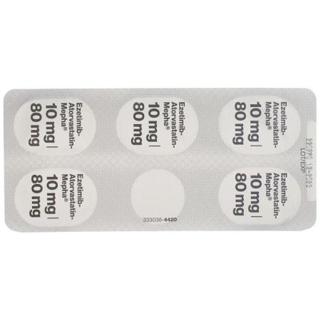 EZETIMIB Atorvast Mepha Filmtabl 10mg/80mg - PrimeCare Global